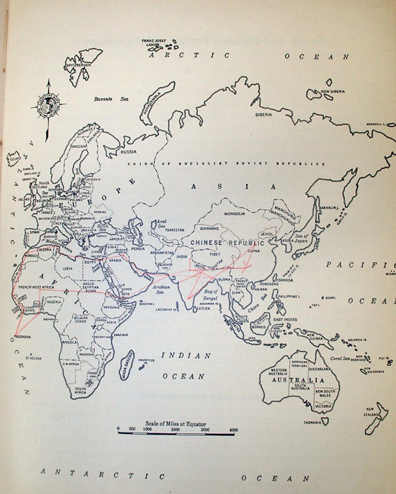 Lee Willey's WWII Travels, Eastern Hemisphere